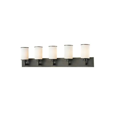 Buy Sadie 5-Light Wall-Mount Vanity Fixture in Olde Bronze from Bed Bath & Beyond